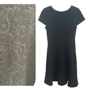 Michael Kors dress jacquard paisley black Small